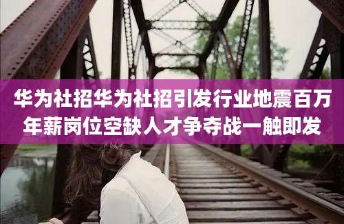 华为社招华为社招引发行业地震百万年薪岗位空缺人才争夺战一触即发