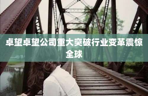 卓望卓望公司重大突破行业变革震惊全球