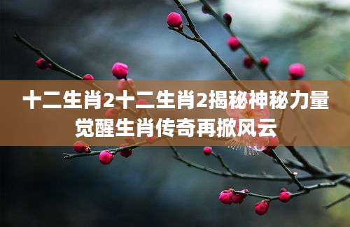 十二生肖2十二生肖2揭秘神秘力量觉醒生肖传奇再掀风云