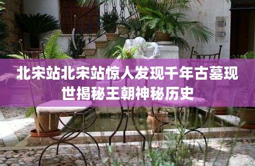 北宋站北宋站惊人发现千年古墓现世揭秘王朝神秘历史