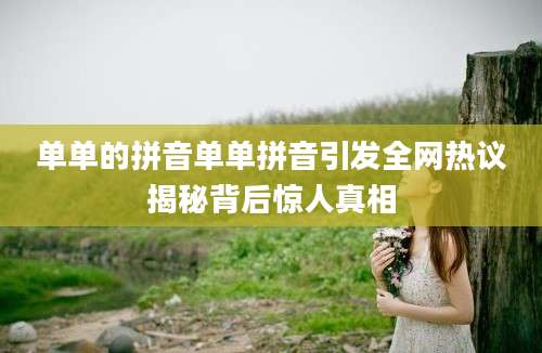 单单的拼音单单拼音引发全网热议揭秘背后惊人真相