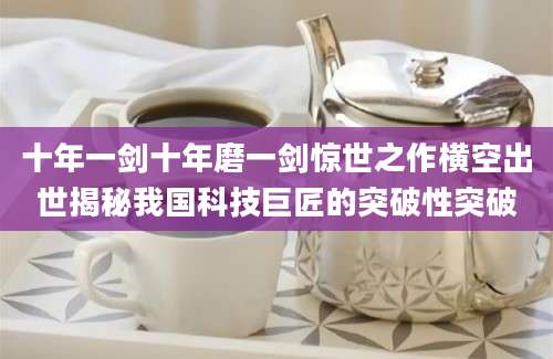 十年一剑十年磨一剑惊世之作横空出世揭秘我国科技巨匠的突破性突破