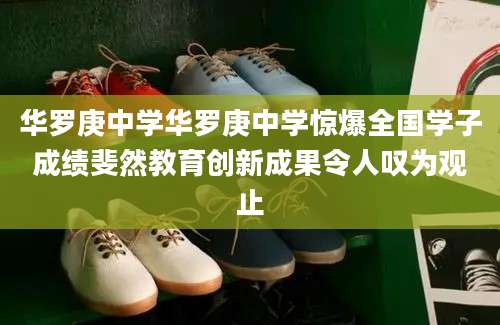 华罗庚中学华罗庚中学惊爆全国学子成绩斐然教育创新成果令人叹为观止