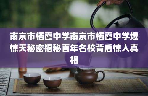 南京市栖霞中学南京市栖霞中学爆惊天秘密揭秘百年名校背后惊人真相