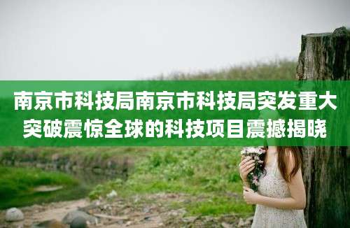 南京市科技局南京市科技局突发重大突破震惊全球的科技项目震撼揭晓