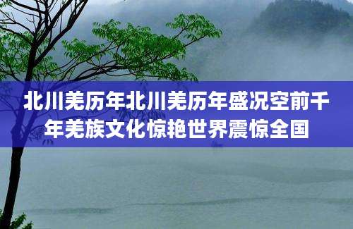 北川羌历年北川羌历年盛况空前千年羌族文化惊艳世界震惊全国