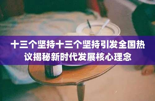十三个坚持十三个坚持引发全国热议揭秘新时代发展核心理念