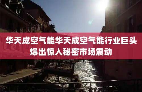 华天成空气能华天成空气能行业巨头爆出惊人秘密市场震动