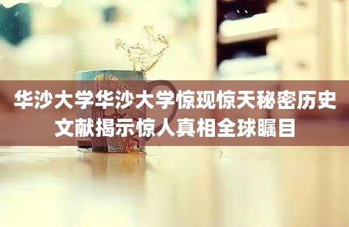 华沙大学华沙大学惊现惊天秘密历史文献揭示惊人真相全球瞩目