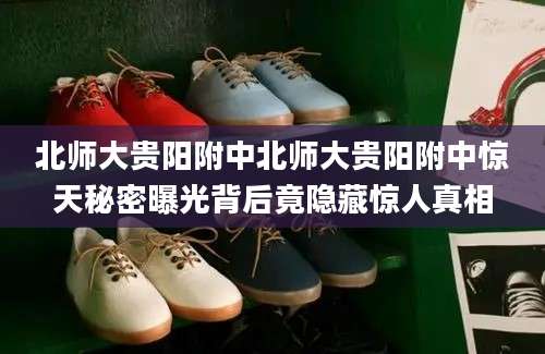 北师大贵阳附中北师大贵阳附中惊天秘密曝光背后竟隐藏惊人真相