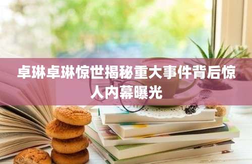 卓琳卓琳惊世揭秘重大事件背后惊人内幕曝光