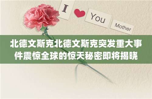 北德文斯克北德文斯克突发重大事件震惊全球的惊天秘密即将揭晓