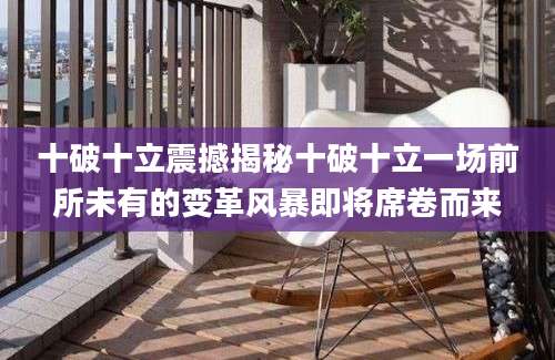 十破十立震撼揭秘十破十立一场前所未有的变革风暴即将席卷而来