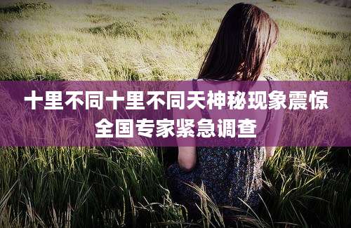 十里不同十里不同天神秘现象震惊全国专家紧急调查