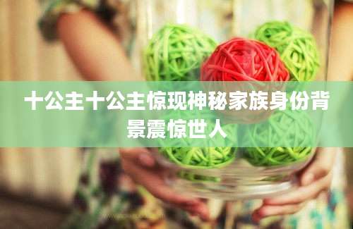 十公主十公主惊现神秘家族身份背景震惊世人
