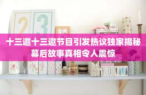 十三邀十三邀节目引发热议独家揭秘幕后故事真相令人震惊
