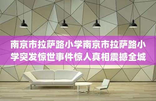 南京市拉萨路小学南京市拉萨路小学突发惊世事件惊人真相震撼全城