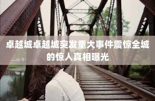 卓越城卓越城突发重大事件震惊全城的惊人真相曝光