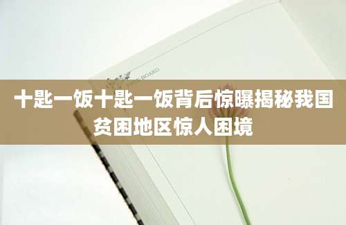 十匙一饭十匙一饭背后惊曝揭秘我国贫困地区惊人困境