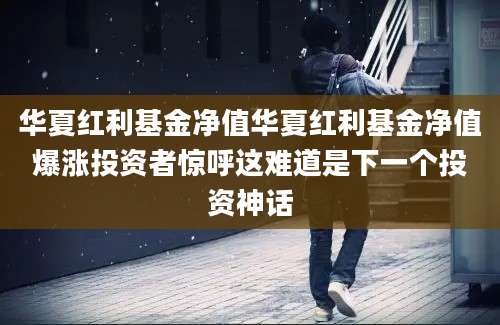 华夏红利基金净值华夏红利基金净值爆涨投资者惊呼这难道是下一个投资神话