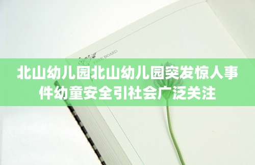 北山幼儿园北山幼儿园突发惊人事件幼童安全引社会广泛关注