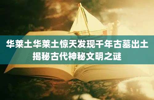 华莱土华莱土惊天发现千年古墓出土揭秘古代神秘文明之谜