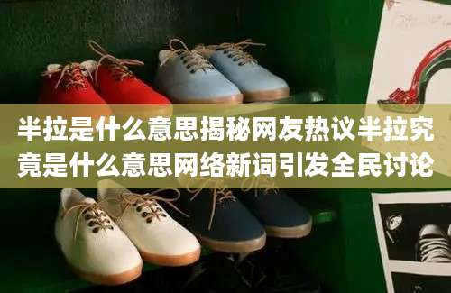 半拉是什么意思揭秘网友热议半拉究竟是什么意思网络新词引发全民讨论