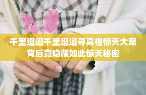 千里迢迢千里迢迢寻真相惊天大案背后竟隐藏如此惊天秘密