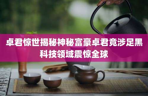 卓君惊世揭秘神秘富豪卓君竟涉足黑科技领域震惊全球