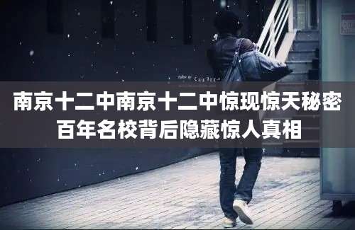 南京十二中南京十二中惊现惊天秘密百年名校背后隐藏惊人真相