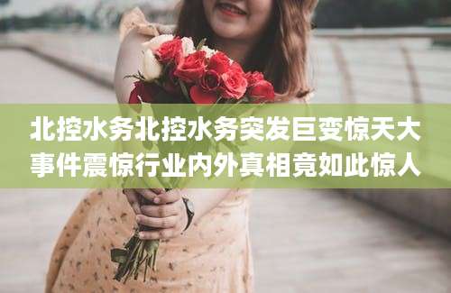 北控水务北控水务突发巨变惊天大事件震惊行业内外真相竟如此惊人